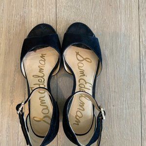 Sam Edelman Black Suede Heels